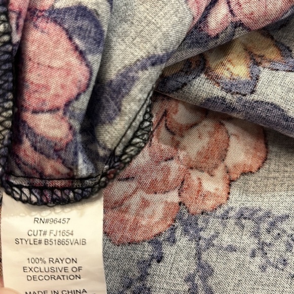 Eyeshadow multi colored kimono Women’s 2X - Picture 8 of 11